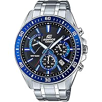 エディフィス　逆輸入ブルーゴールド超激レア100m防水クオーツ Amazon.co.jp: [カシオ]エディフィス EDIFICE 100m防水 クロノグラフ